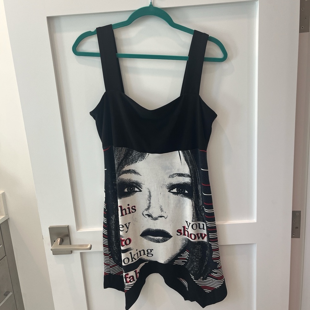 Frank Lyman Design Black and White asymmetrical dress